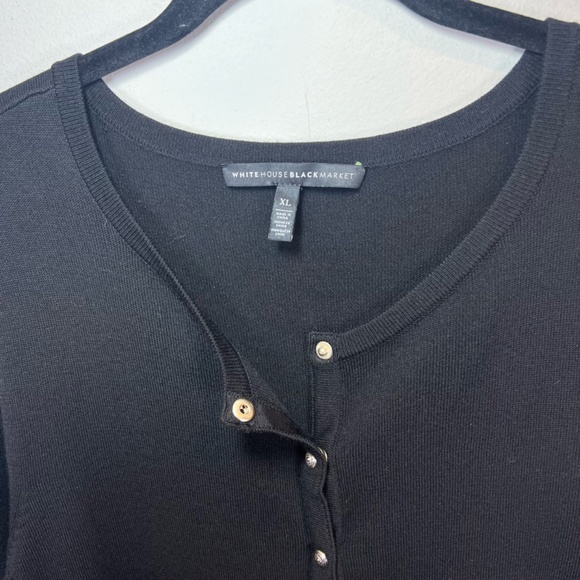 White House Black Market Black Cardigan - Picture 5 of 12